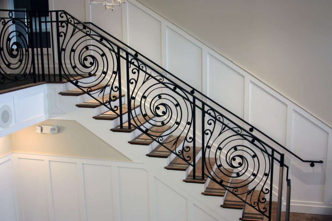 step railings in house